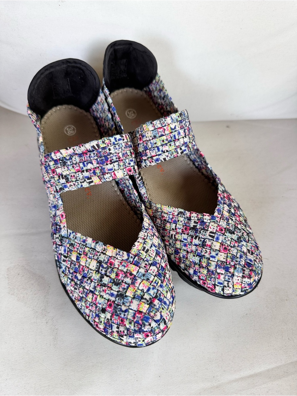 bernie mev. Multicolor Tweed Mary Jane Wedges